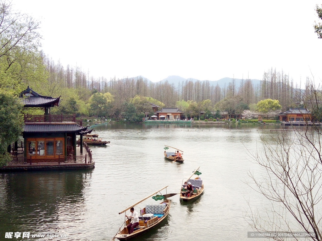 西湖，人间仙境，如诗如画的风景