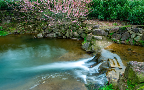 桃花流水，自然之韵与诗意之美