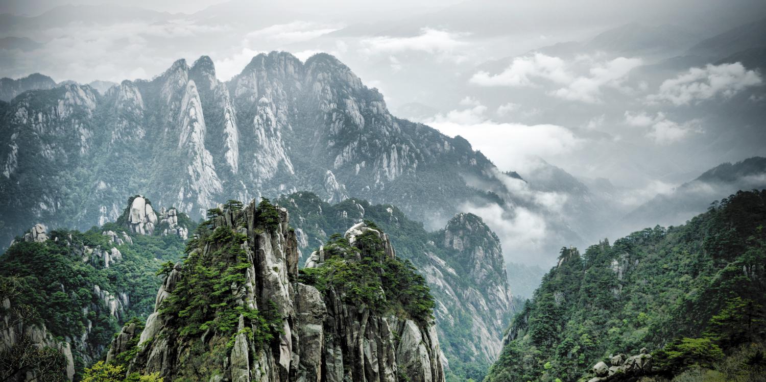 黄山自然美景，视觉盛宴的图片展示