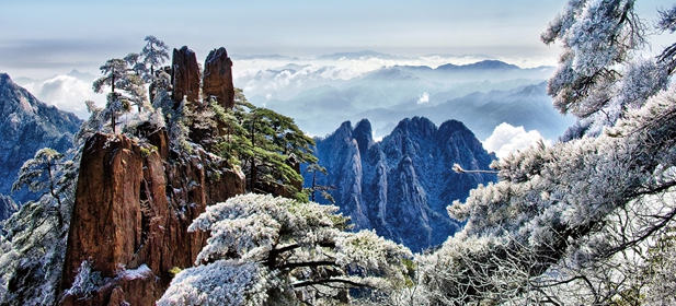 黄山风景图，自然壮丽的画卷